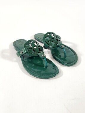 Tory Burch Miller Dark Green Sandals Size 5.5